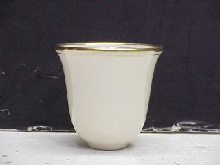Gold Rim Lenox Porcelain Demitasse Cup Liners Inserts