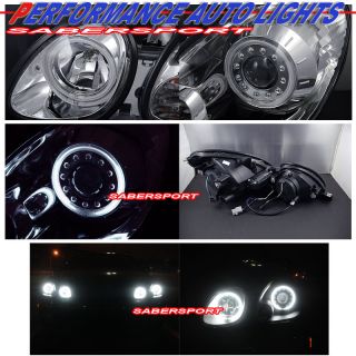 Dual CCFL Halo Rims Chrome Projector Headlights for 98 05 Lexus GS