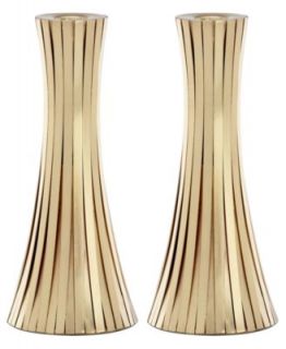 Donna Karan Lenox Candle Holder, 7 Silver Vertical Bound Candlesticks