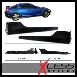 04 08 10 Mazda RX8 RX 8 OE Style Poly Urethane Side Skirt Add on Kit