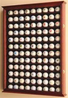 PGA 108 Golf Ball Display Case Cabinet Wall Rack Holder