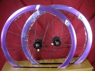 New Origin 8 Track Fixed Gear Wheelset Purple Fixie SS