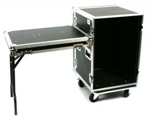 ATA Amp Effects Flight Road Case 20 Deep with Wheels Table