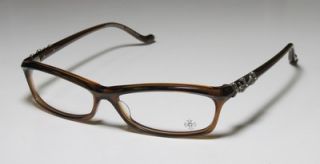 New Chrome Hearts Bearded Baby 56 14 132 Brand Name Brown Eyeglass