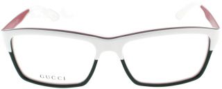 Gucci GG 3517 WXF White Green Red Unisex Designer Eyeglasses