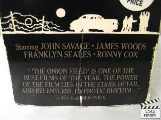 The Onion Field VHS John Savage James Woods Franklyn Seales Ronny Cox