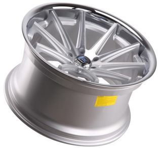 20 Rohana RC10 Wheels Concave Silver Machined Staggered All Makes
