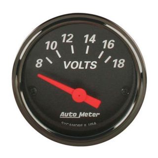 New Auto Meter Vintage Designer Black Individual Voltmeter Volt Gauge