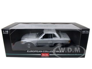 Brand new 118 scale diecast car model of 1977 Mercedes 350 SL Coupe