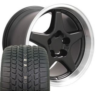 17 9 5 11 Black Corvette ZR1 Style Wheels Sumitomo Tiresrims Fit