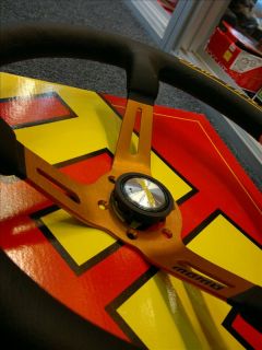 New Genuine Momo Steering Wheel Drifting Orange Italy