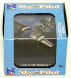 Ray Sky Pilot Mini WWII Fighter Jet P 51D Mustang 1 160 Scale