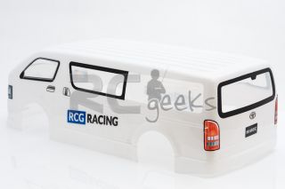 RCG Racing Radio Control RC Car Toyota Hiace Body Shell Clear 1 10th