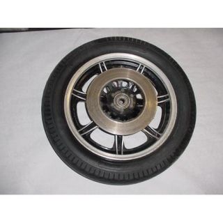 77 Yamaha XS650 XS 650 Rear Wheel Tire Rim Brake Disc Sprocket