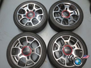 2012 Fiat 500 Abarth Factory 16 Wheels Tires Rims OEM 61663 195/45/16