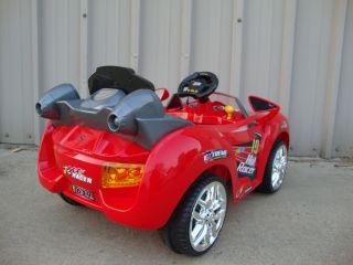 Sporty Red 6V Battery Powered Kids Ride on Electric Toys Car Sports