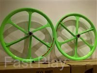 This listing is for a PAIR (front & rear) of Alloy Mag Wheels 26 inch