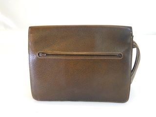 Brown Leather Clutch Bag 100 Authentic w Free EMS Shipping 233