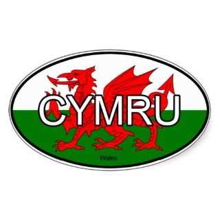Wales CYMRU Euro Sticker
