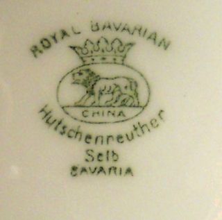 Hutschenreuther Bavaria China HUT639 Meissen Pattern Cup Saucer Set