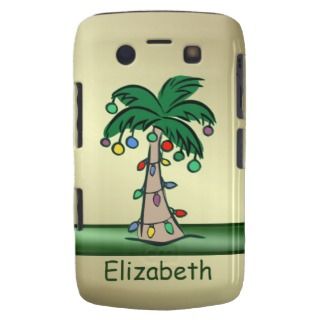 Personalized Tropical Christmas Palm Tree Blackberry Bold Case