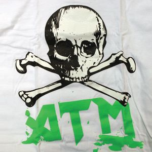 ATM Neon Skull Skateboard T Shirt Skateboards s XL New