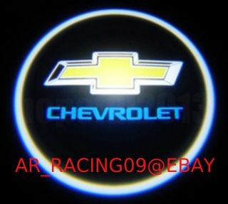 2X Chevrolet Chevy Logo Door Courtesy LED Laser Projector Shadow
