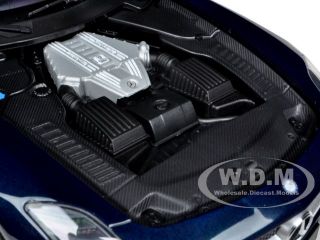 2010 Mercedes SLS AMG 6 3 Metallic Blue 1 18 by Minichamps 100039021