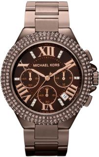Michael Kors Ladies  Camille  Espresso Chronograph Watch MK5665