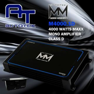 100% Authentic AUTOTEK MEAN MACHINE M4000.1D Class D Monoblock