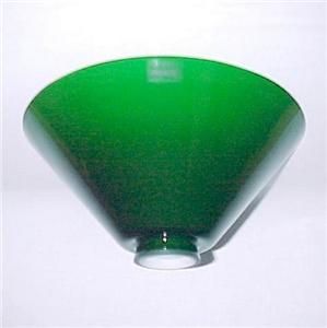 Italian Green Glass 2 25 x 10 Cone Light Lamp Shade New Pendant Floor