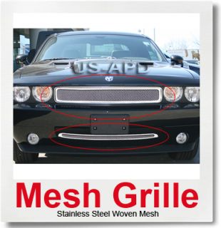 09 10 Dodge Challenger Stainless Steel Mesh Grille Combo