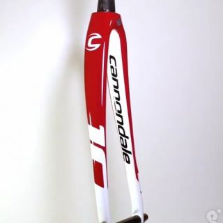 Cannondale CAAD10 Carbon Road Fork w 50mm Rake Red White