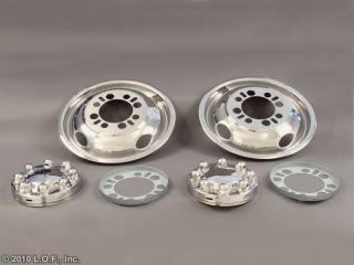 Chevy Ford Dodge 16 16 5 x 6 Stainless Dually Wheel Simulators Liners