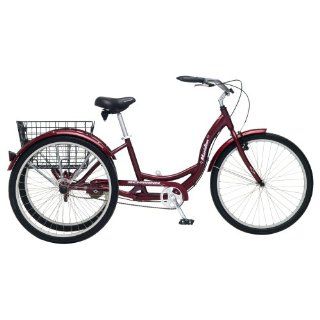 Schwinn Meridian Red 26 Adult 3 Wheel Bike Tricycle