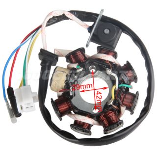 29mm Chinese GY6 50cc Moped Scooter Electrical Magneto Stator 8 Coil