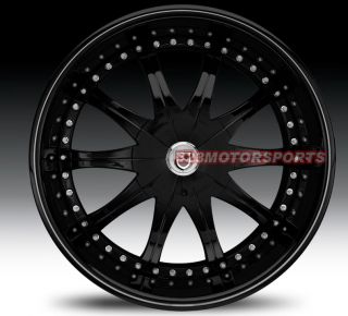 20 Lexani CS2 Full Black Rims Wheels Toyota Audi