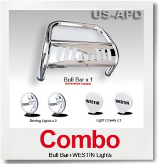 Combo 04 10 Dodge Durango Bull Bar s s Westin Light