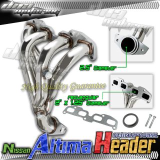 Altima 02 06 4CYL L4 QR25DE 2 5L T304 Stainless Steel Performance