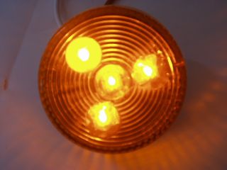 Oval SEALED LED Amber Light Sticky Back
