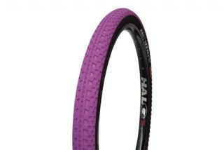 Halo Courier Twin Rail w Bike Tire 700 x 24c Purple
