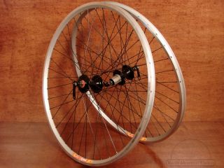 Velocity Dyad 40H Touring Road Bike Wheelset Silver New