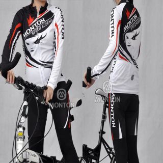 2012 Cycling Bicycle Outdoor Women Long Sleeves Jersey Pants s XL