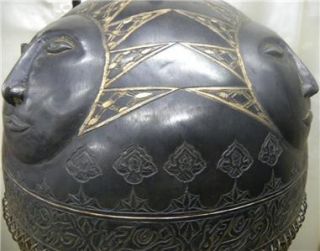 Old Ottoman Turkish Persian Rajput Empire War Helmet 4 Sun Figs