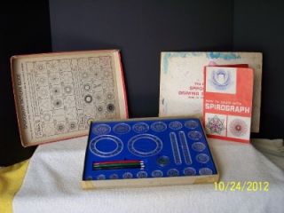 VINTAGE 1967 KENNER NO. 401 SPIROGRAPH BLUE TRAY IN ORIGINAL BOX