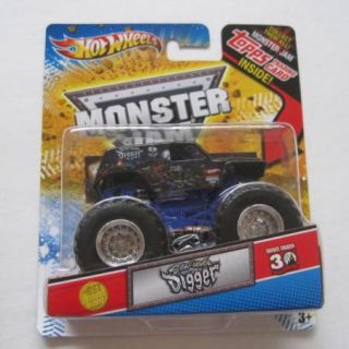 Hot Wheels Monster Jam Truck Topps Card Son UVA Digger 1st Edition