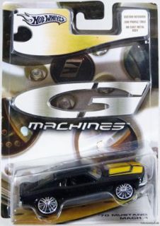 Hot Wheels G Machines 70 Mustang Mach 1 J2723 Mint Cond 2005 Black