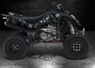 Suzuki LTZ400 Z400 ATV Graphics The Gears of Death Black Model
