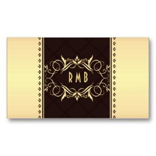 Black And Gold Metal Look Business Card