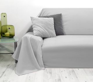 Tagesdecke grau Plaid Überwurf Sofaüberwurf 210x280cm